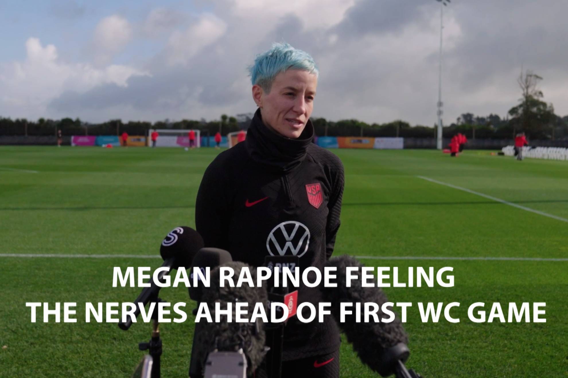 Megan Rapinoe admits she's 'feeling the nerves' over the possibility of winning her third World Cup