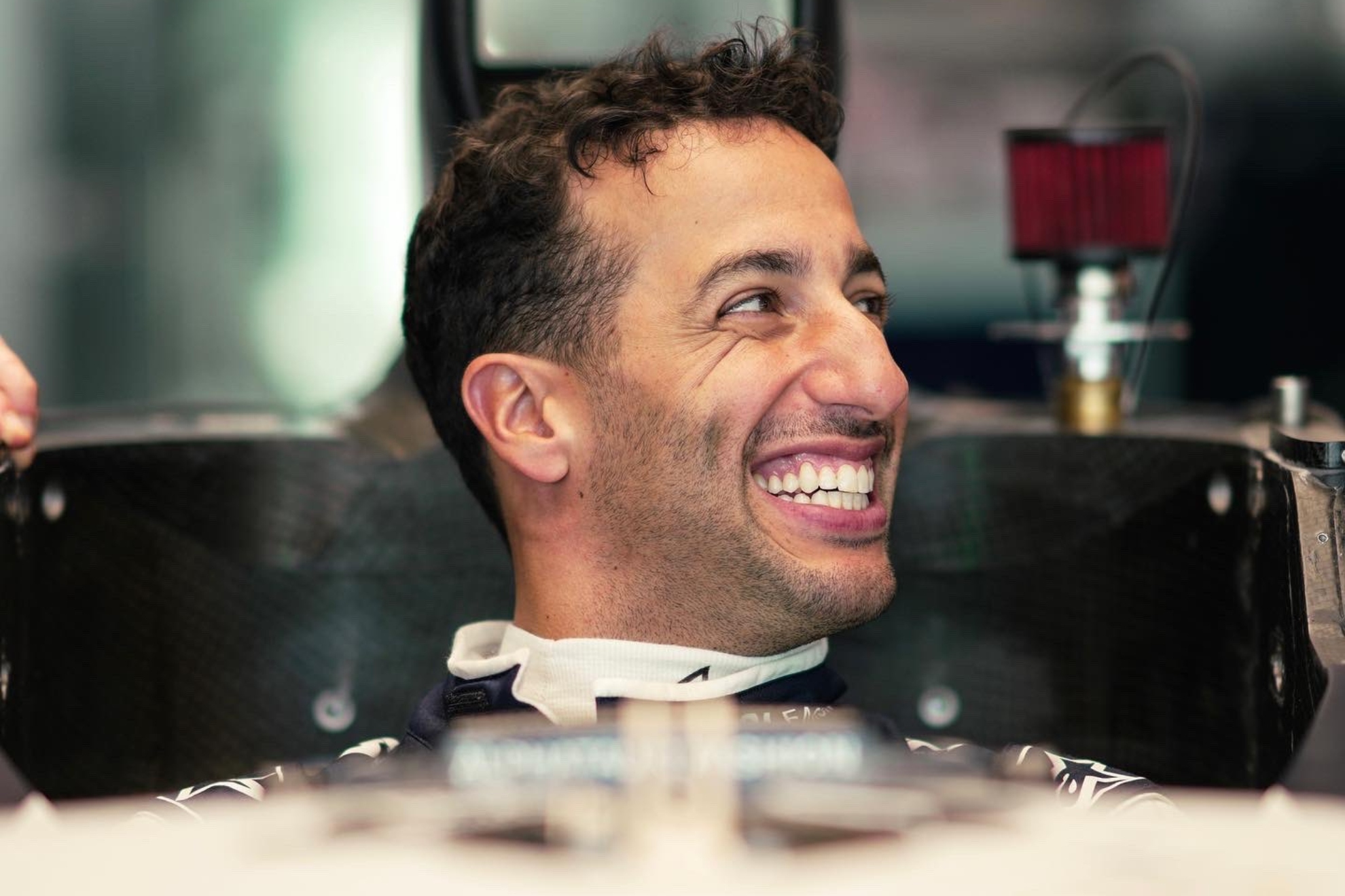 Daniel Ricciardo en el que va a ser su nuevo monoplaza esta temporada