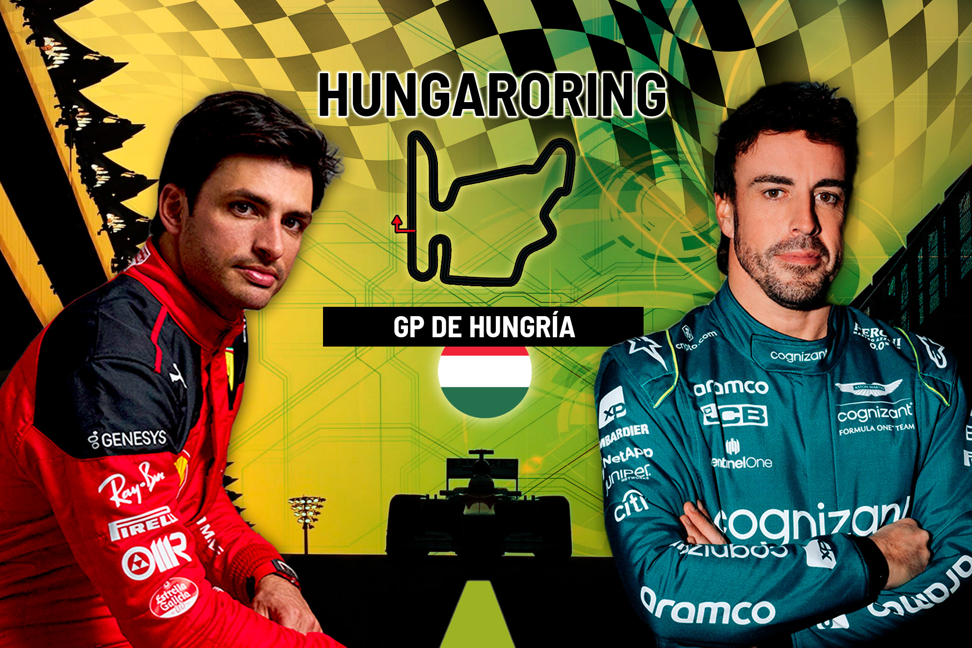 Carrera del GP de Hungría de F1 | Verstappen vuelve a ganar, Sainz es octavo y Alonso, noveno