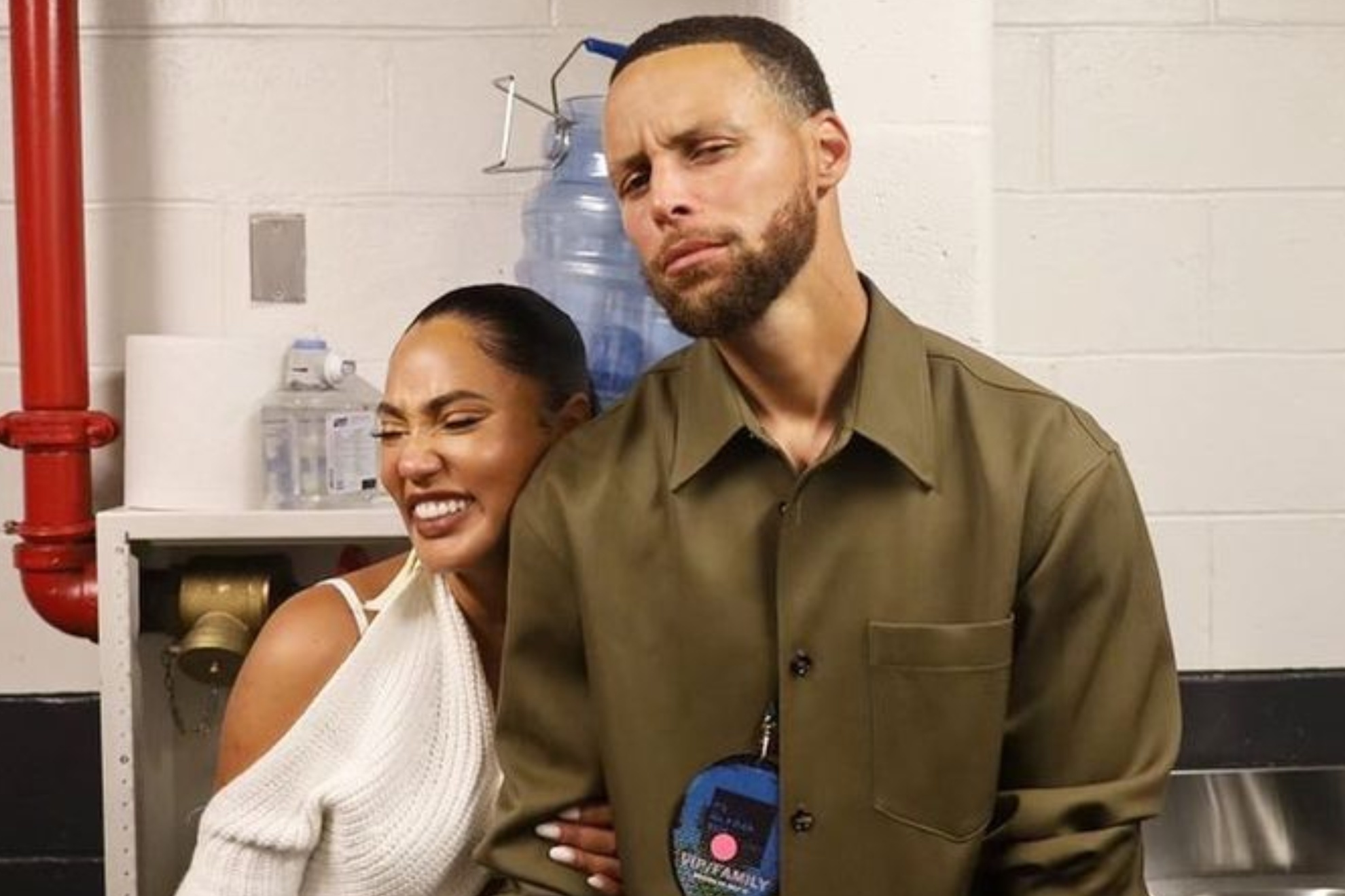 Ayesha Curry and Steph Curry at Drake's concert in New York