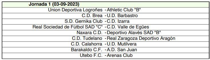 Segunda Federación: Calendario de Segunda RFEF: fechas, partidos y ...