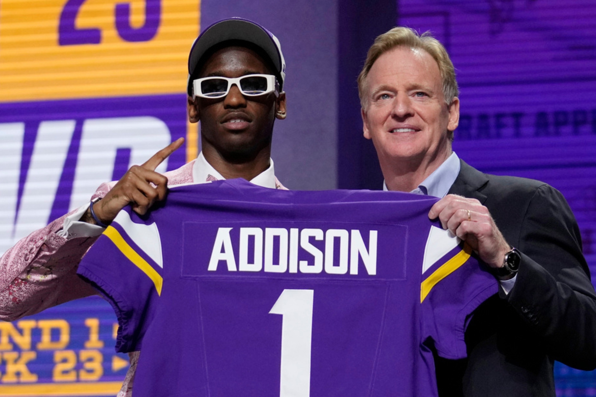 Addison was selected by the Vikings in this years draft to be a complimentary piece to Jefferson