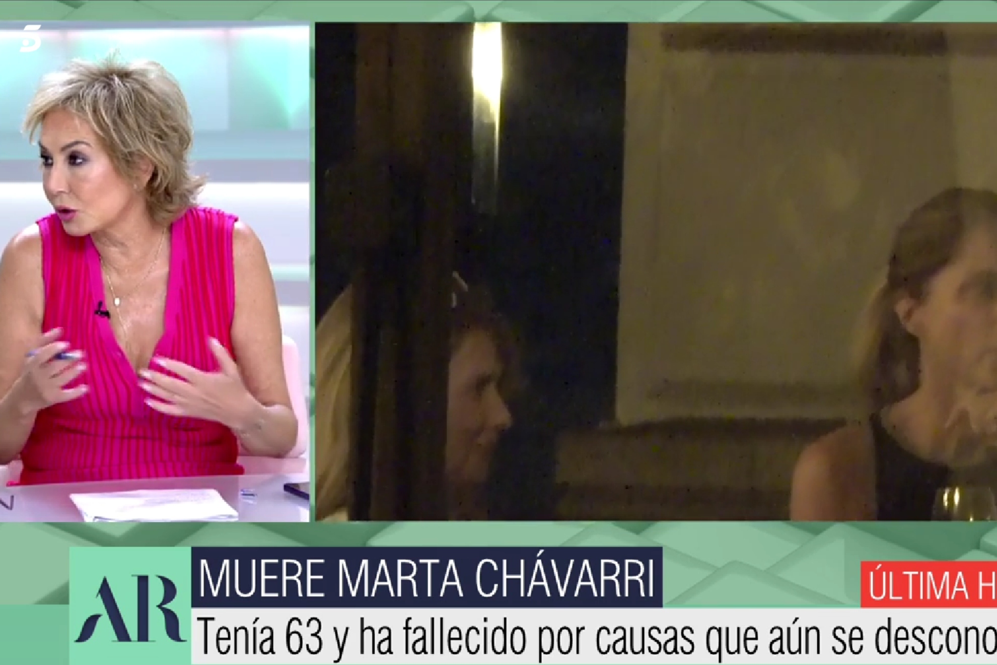 La reaccin de Ana Rosa a la muerte de Marta Chvarri