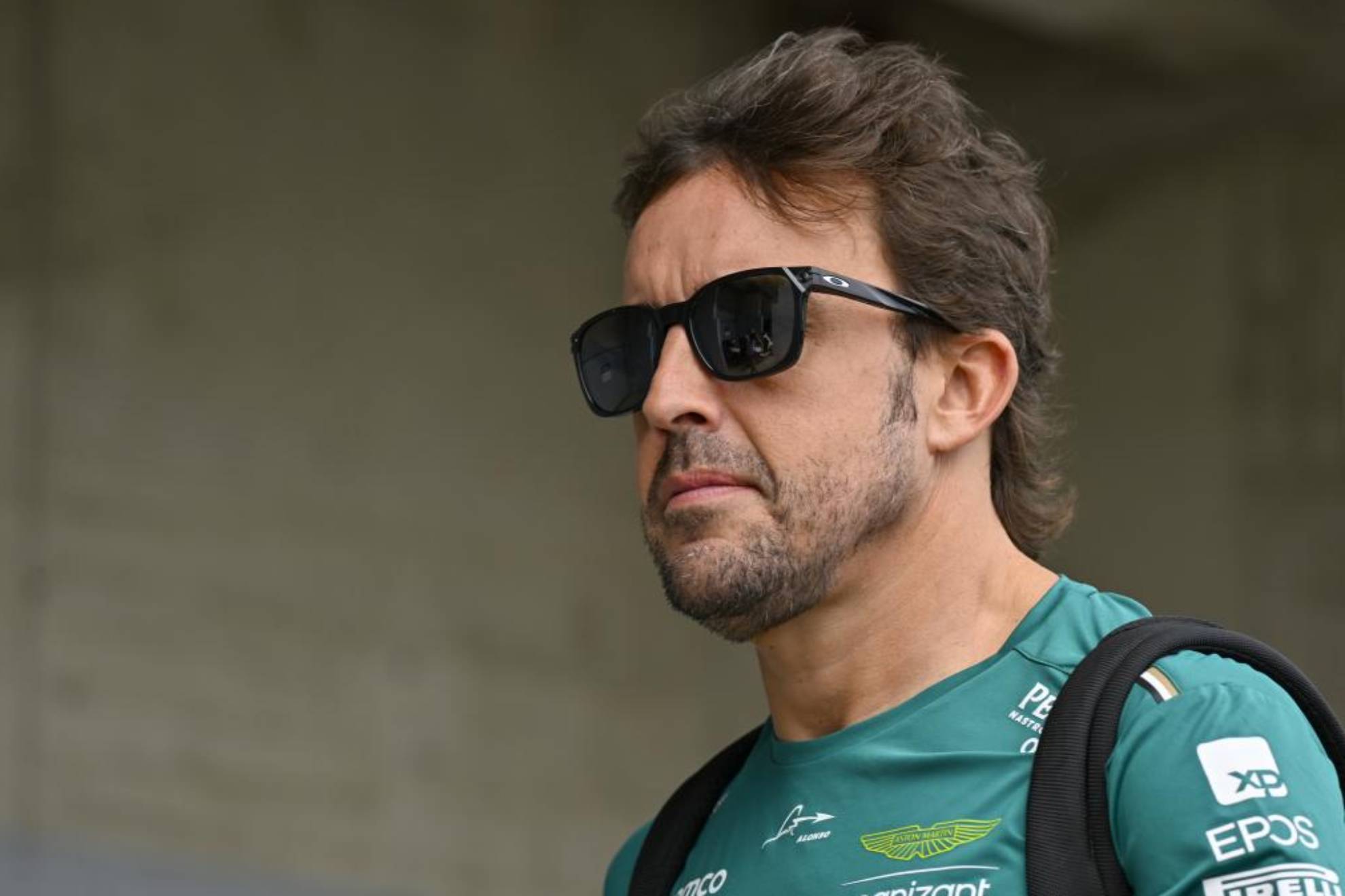 Fernando Alonso, en el GP de Hungrñia 2023.