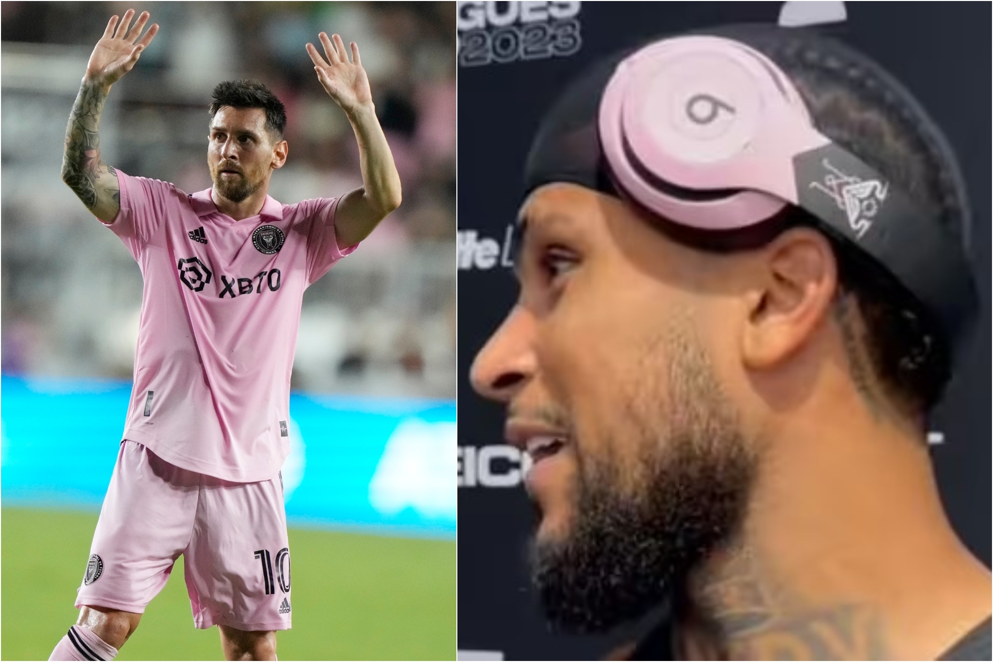 Messi regala a sus compañeros auriculares 'personalizados' a sus nuevos compañeros tras ganar Atlanta