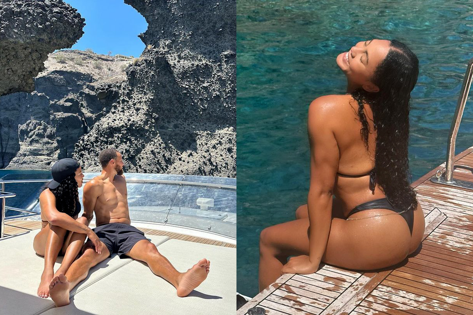 Steph and Ayesha Curry turn up the heat in an exclusive summer vacation
