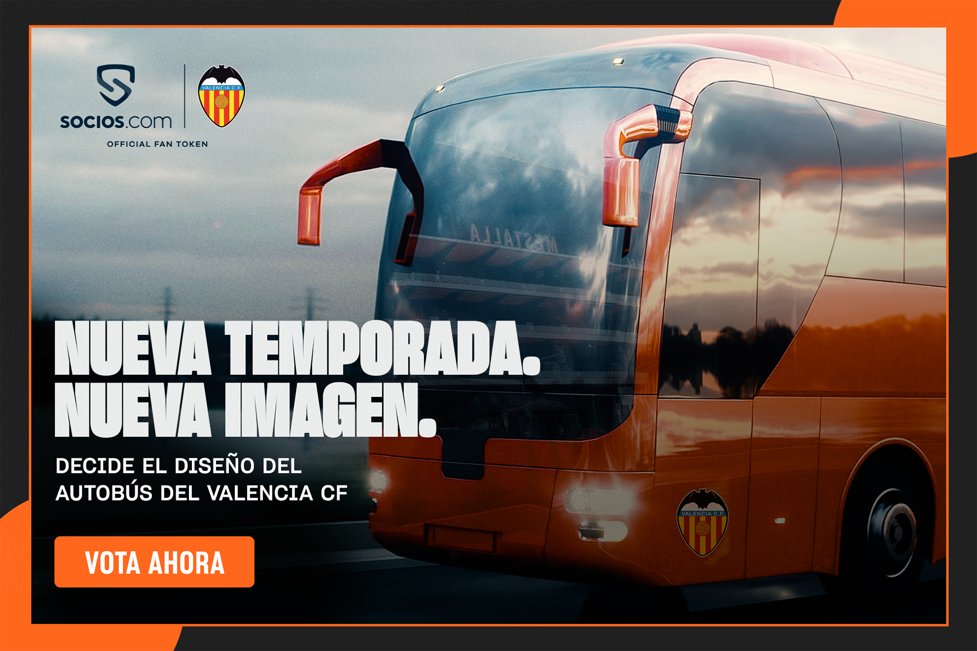 Los tokenistas del Valencia CF elegirán el diseño del bus del equipo y participarán en su decoración