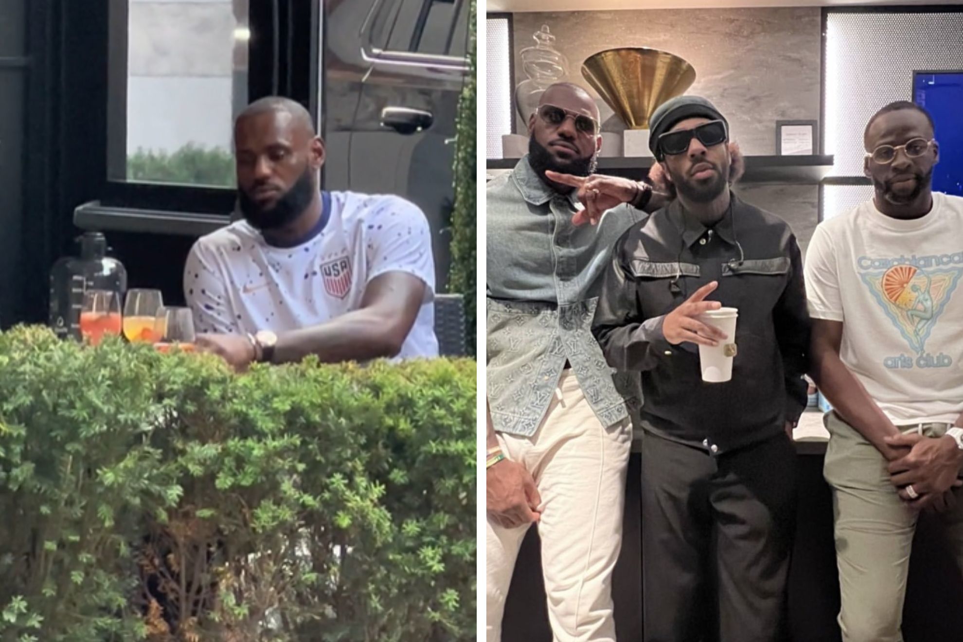 LeBron James dines with Drake in Toronto, meets Draymond Green for concert