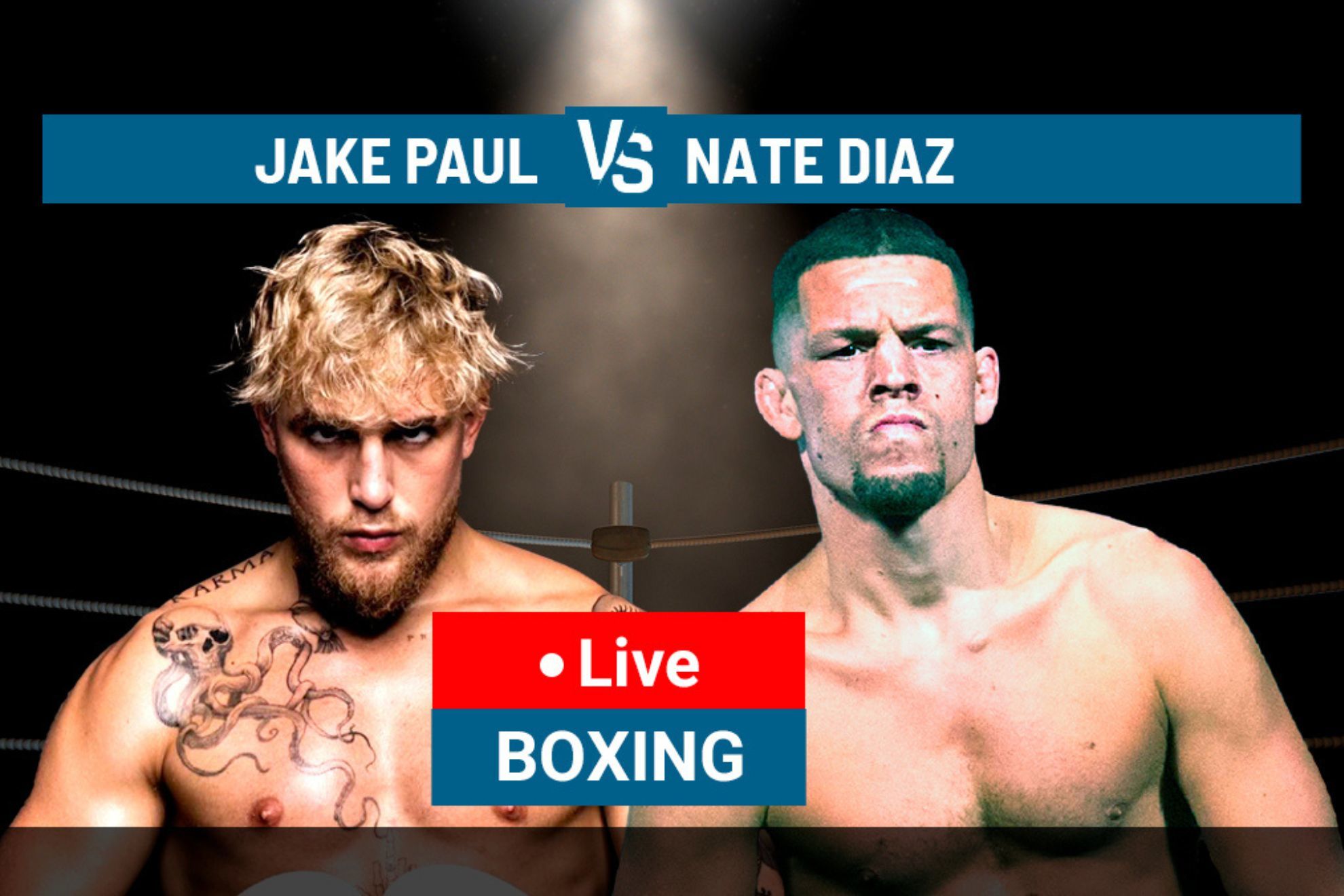 Jake Paul takes on Nate Diaz in a boxing match