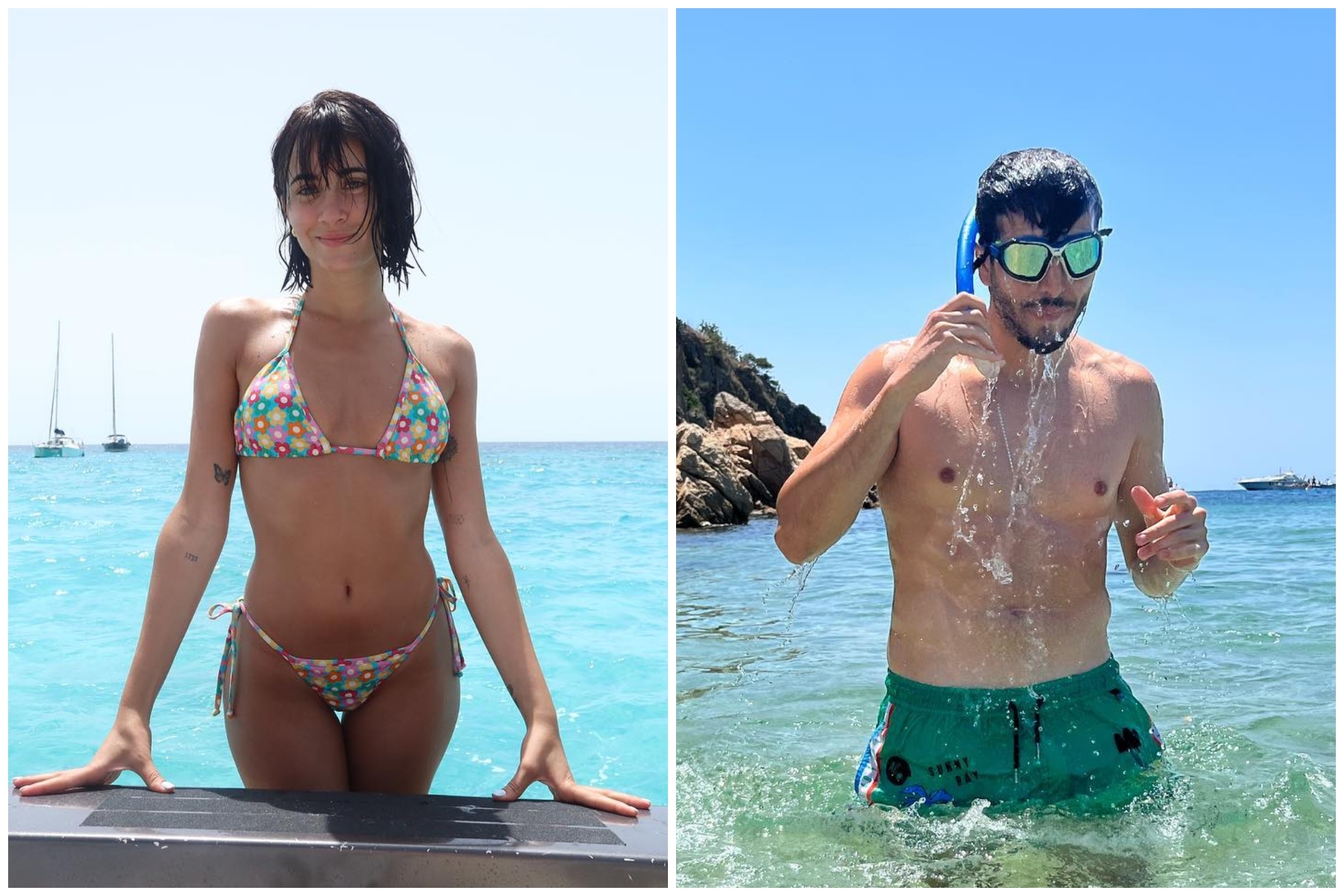 Aitana y Sebastián Yatra disfrutan juntos de Ibiza: ¡más imágenes de la pareja en el mar!