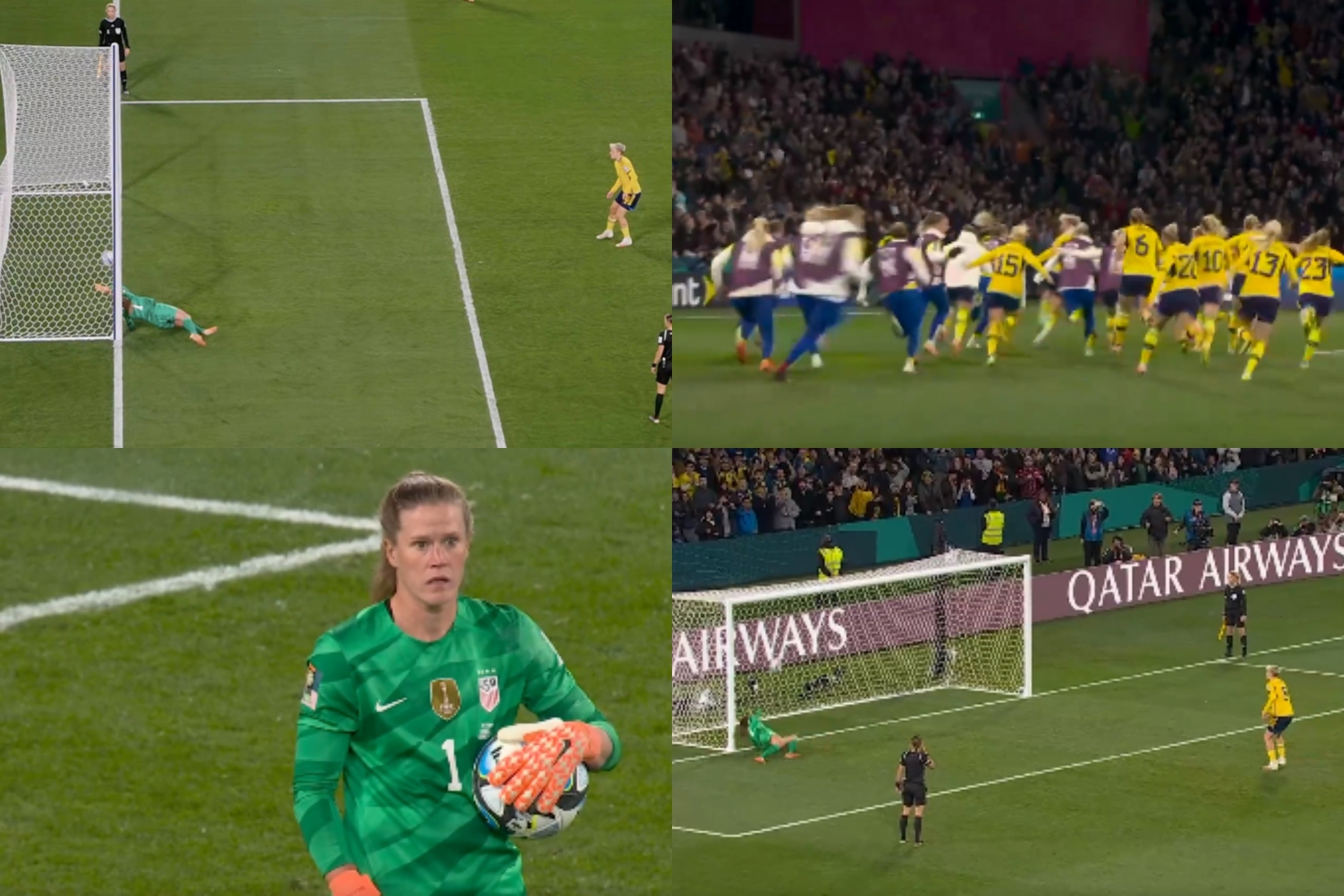 Suecia elimin a Estados Unidos en una tanda de penaltis que se decidi por un gol por milmetros
