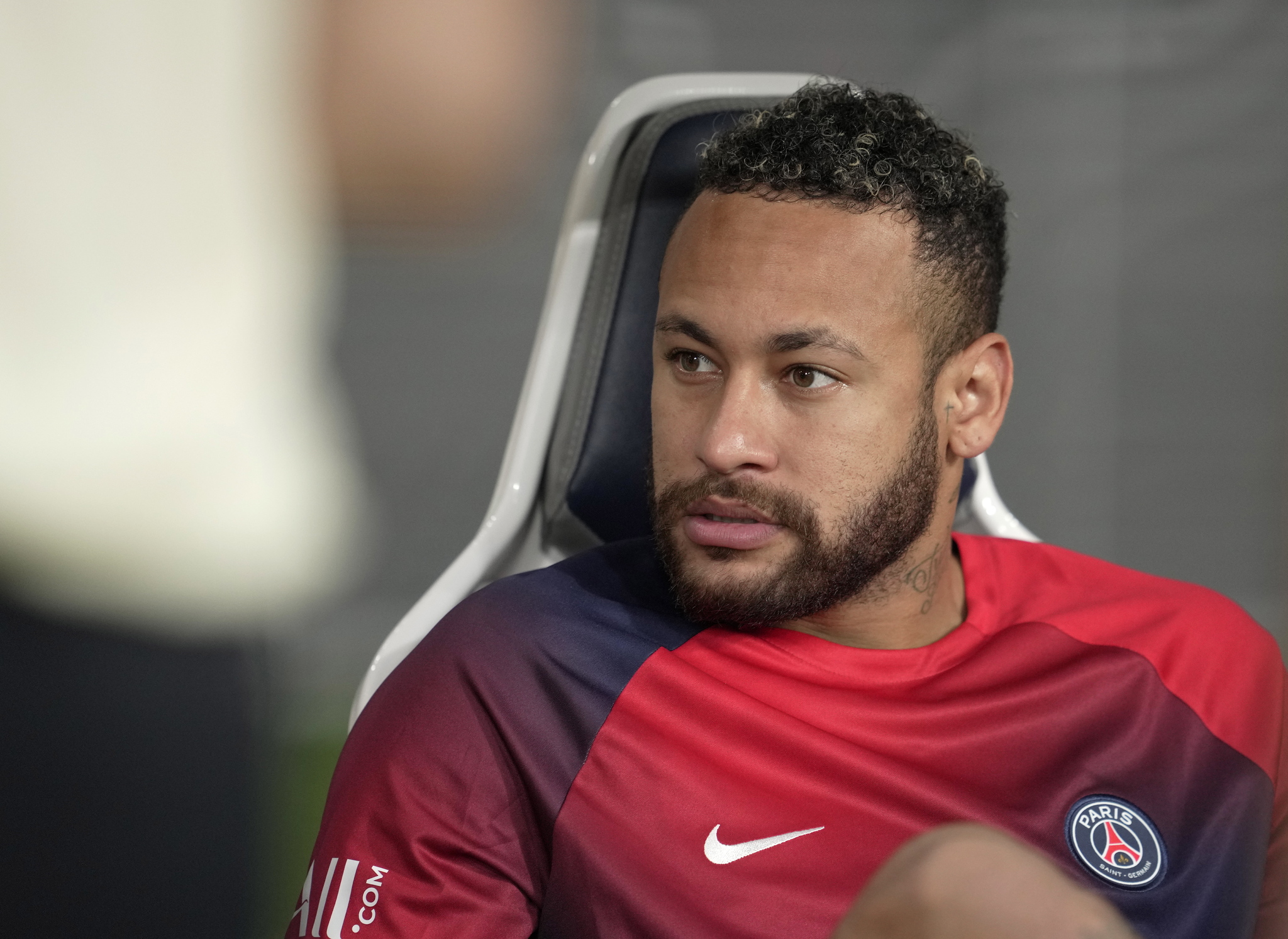 Neymar, presente en un partido del PSG.