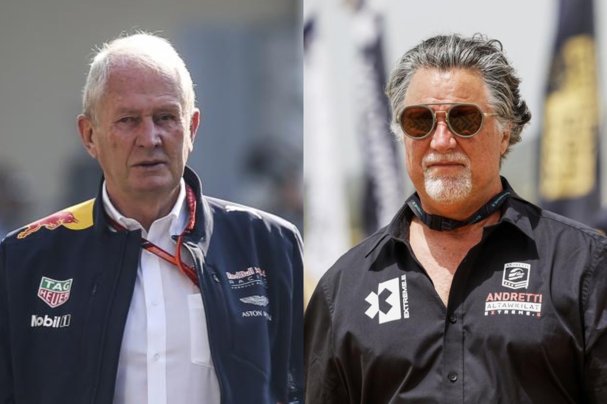 Helmut Marko y Andretti, en visitas a los circuitos de F1 e IndyCar.