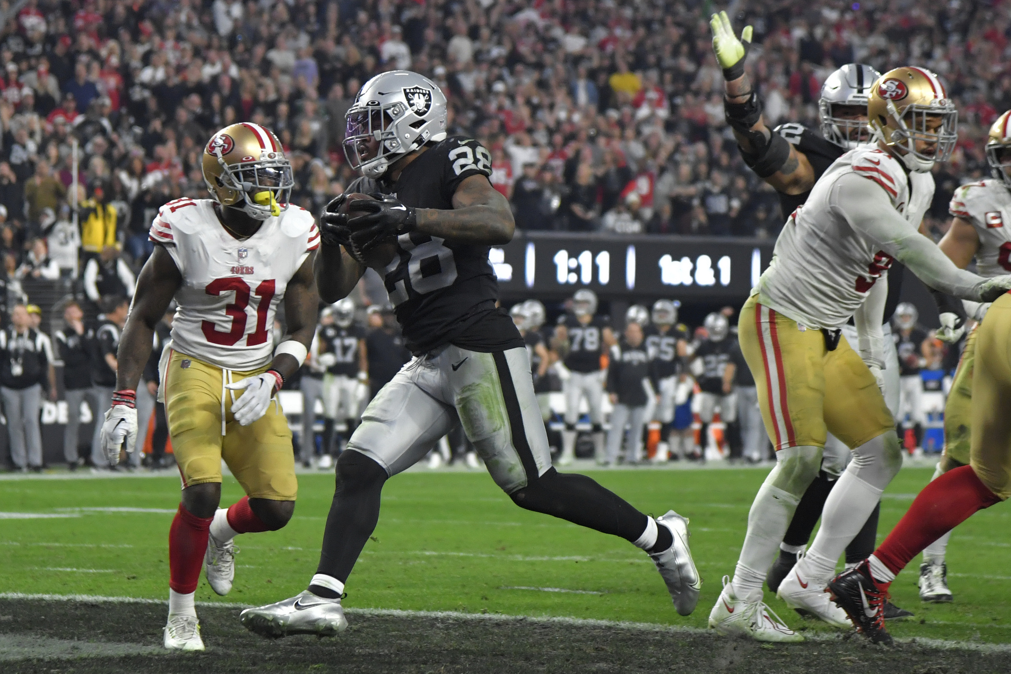 raiders against the 49ers