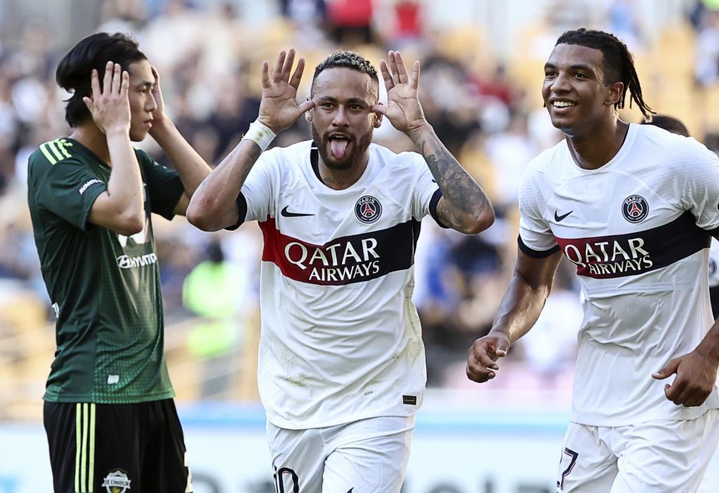 Neymar Jr. celebrando un gol