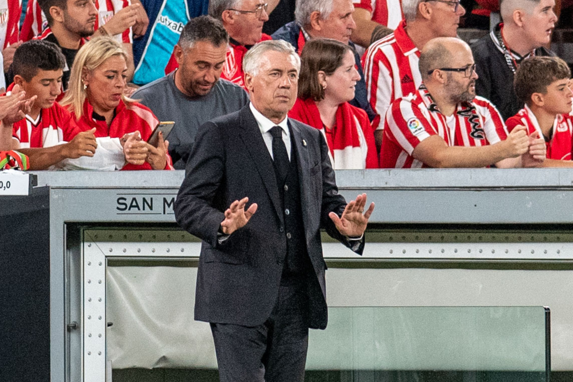 Carlo Ancelotti against Athletic Club