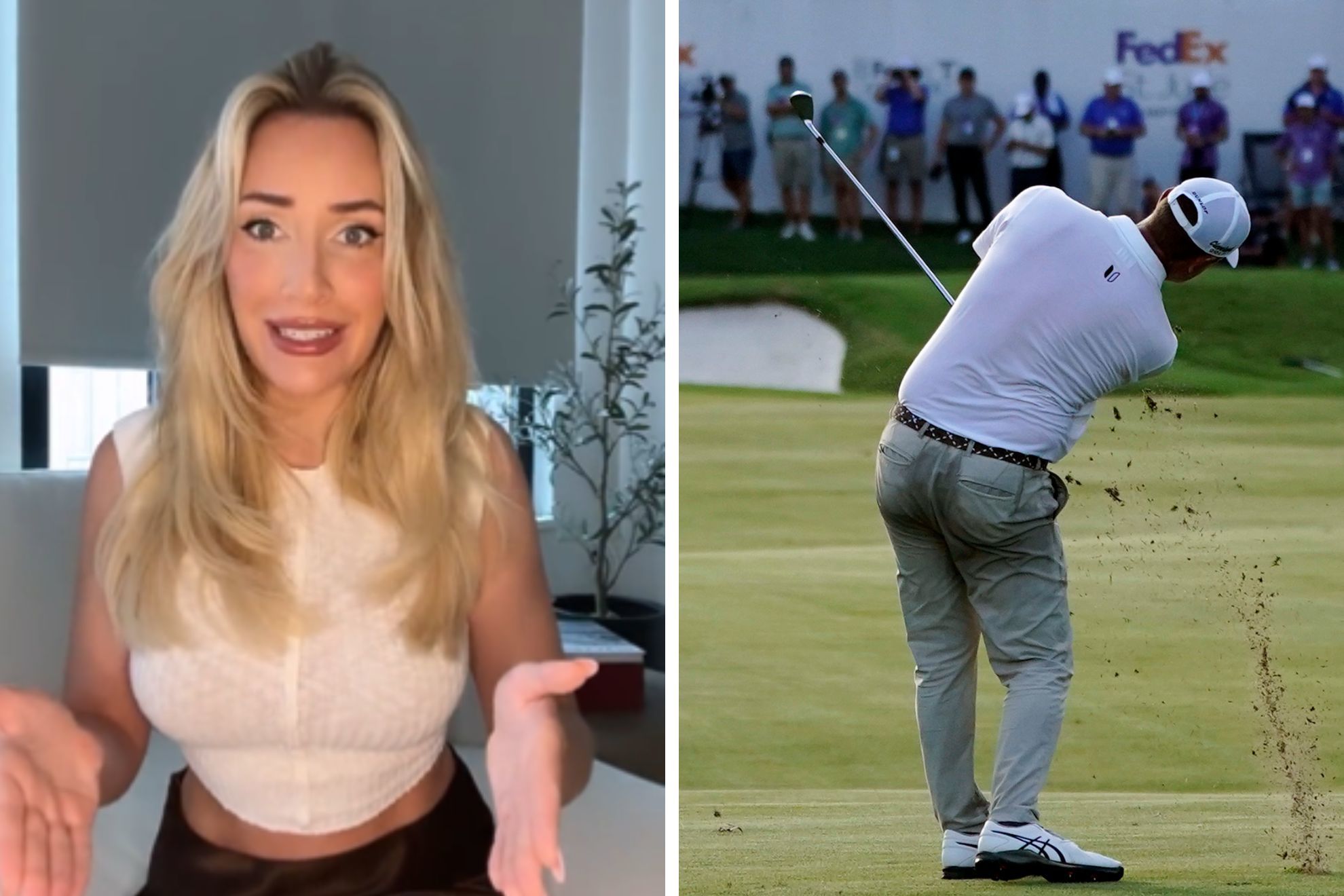 Paige Spiranac wants a rule change in golf to avoid Lucas Glover's "swamp a--"