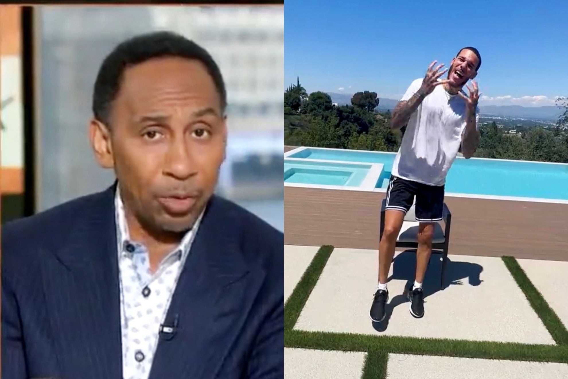 Stephen A. Smith and Lonzo Ball went back and forth on social media.