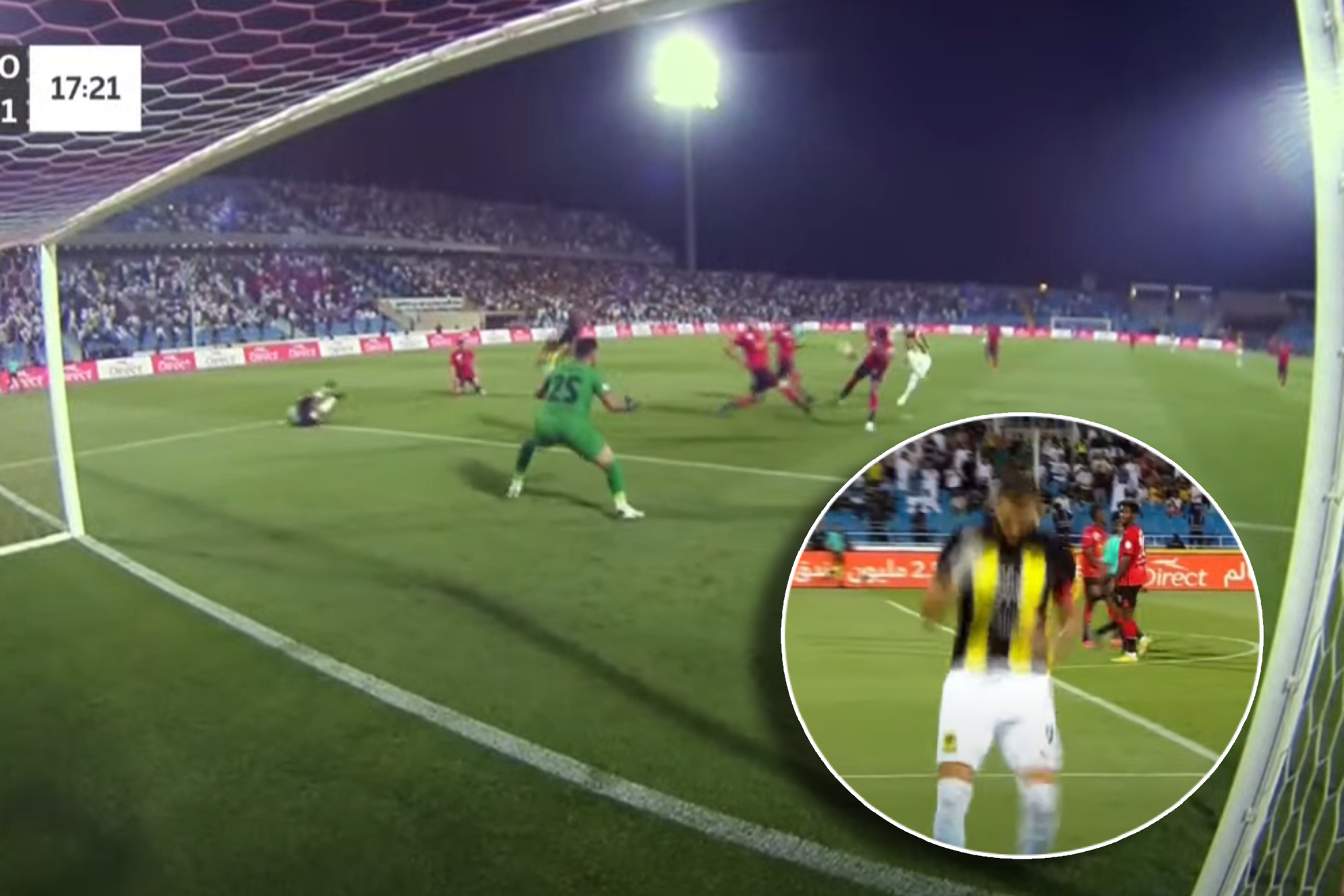 Gol de Benzema tras una contra letal... y le quitan el segundo con una chilena