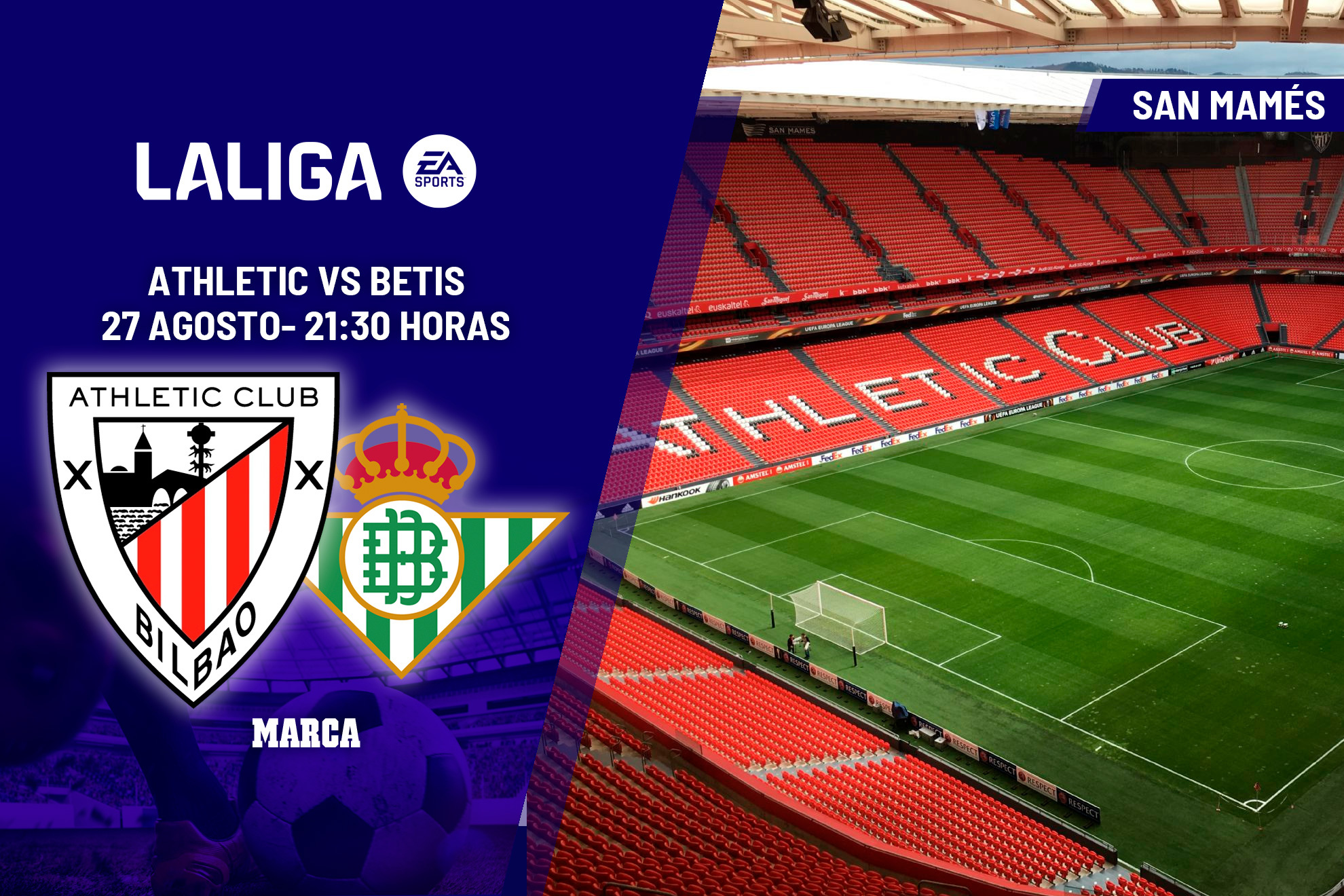 Athletic Club - Betis en directo | LaLiga EA Sports hoy en vivo