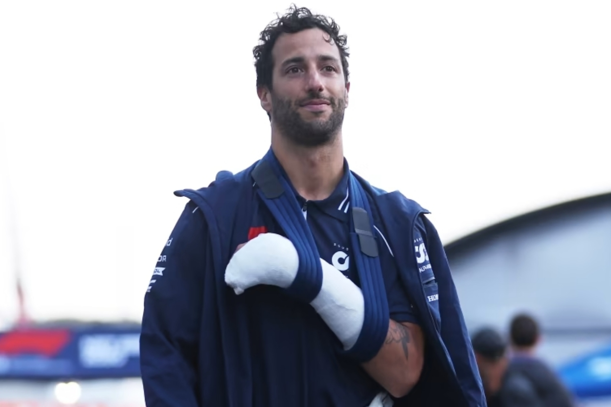 Daniel Ricciardo tras su accidente en Zandvoort