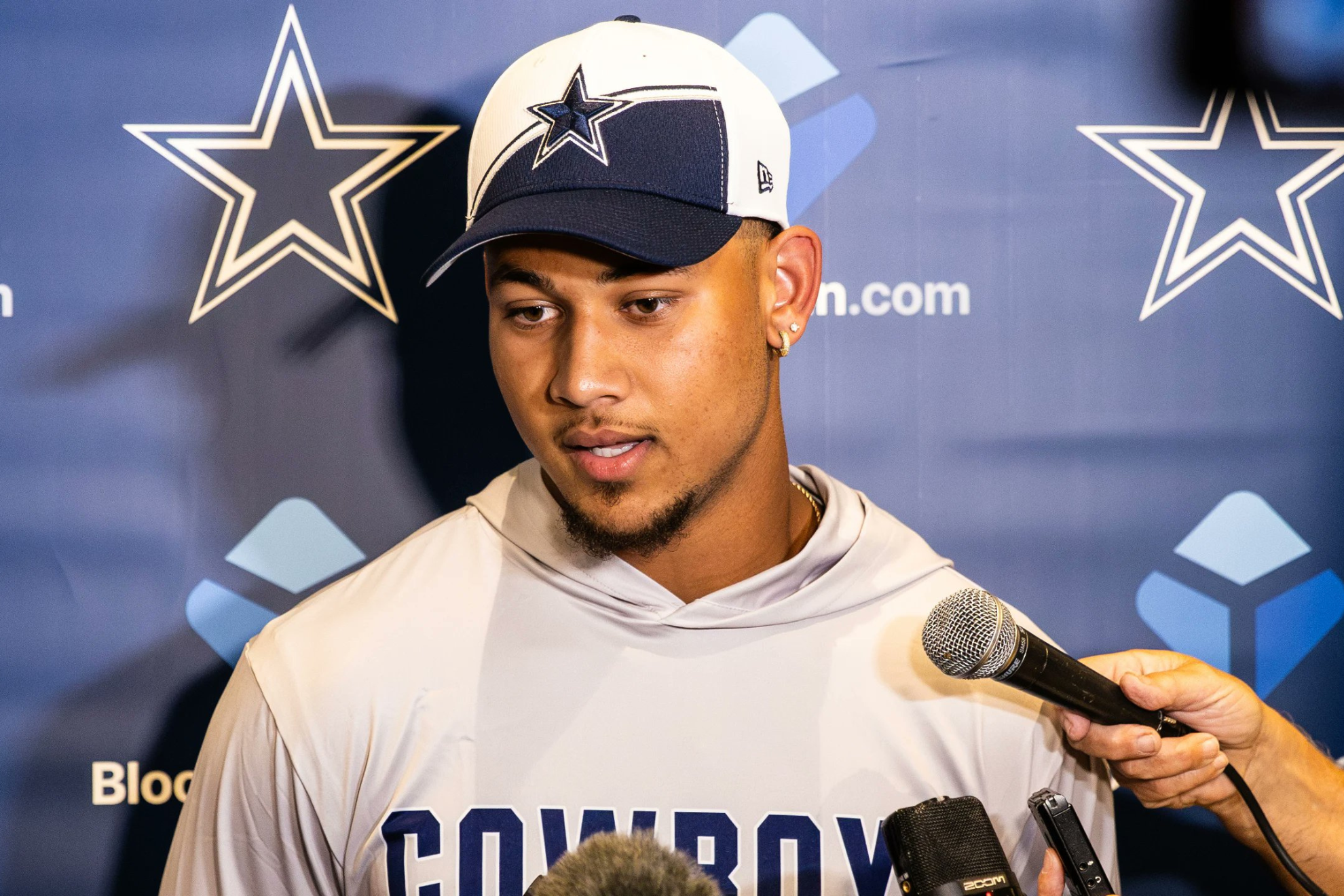 Trey Lance speaks to the Dallas media for the first time.