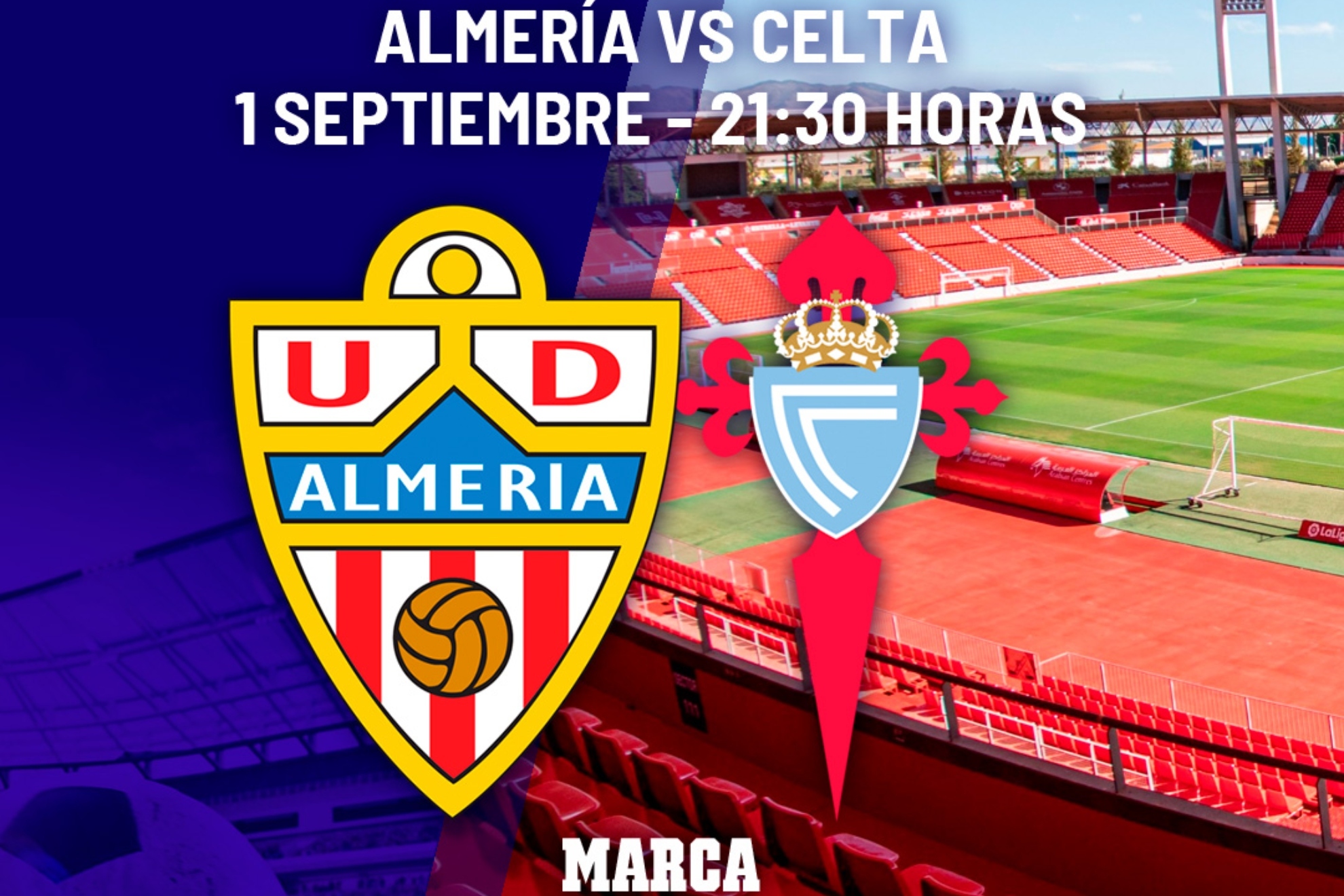 Almera - Celta: horario y dnde ver en TV hoy el partido de la jornada 4 de LaLiga EA Sports