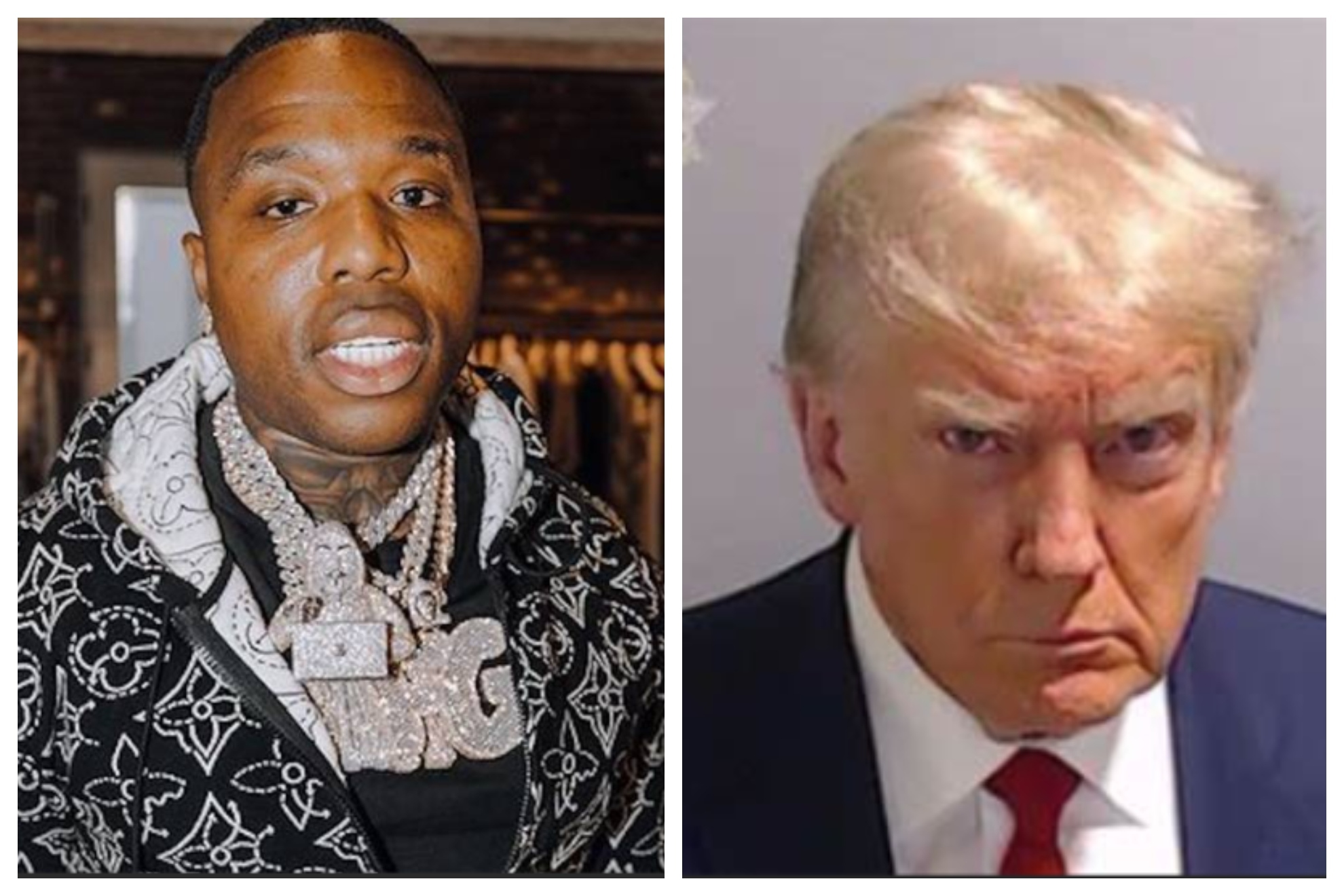 Famous rapper sparks controversy after getting Donald Trump mugshot tattoo