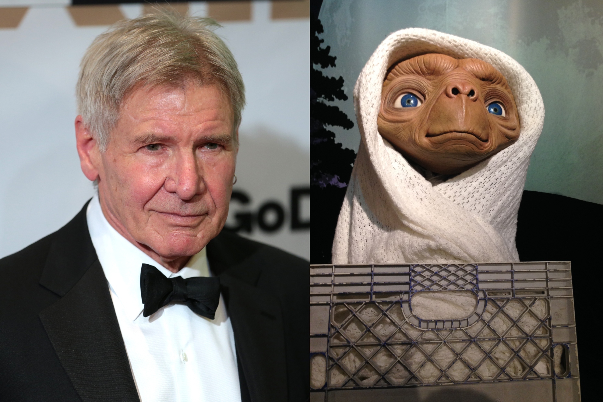 Harrison Ford y E.T