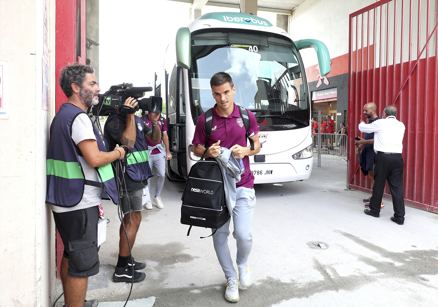 Ruiz de Galarreta, en el desplazamiento para medirse al Mallorca, su anterior club.