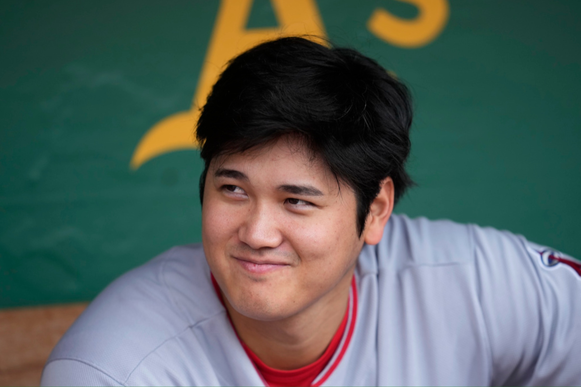 The Angels were forced to use a stand-in for Ohtani for a team photo