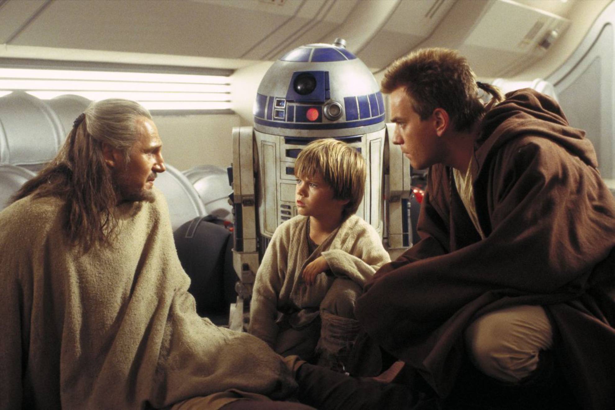 Liam Neeson and Ewan McGregor in Star Wars