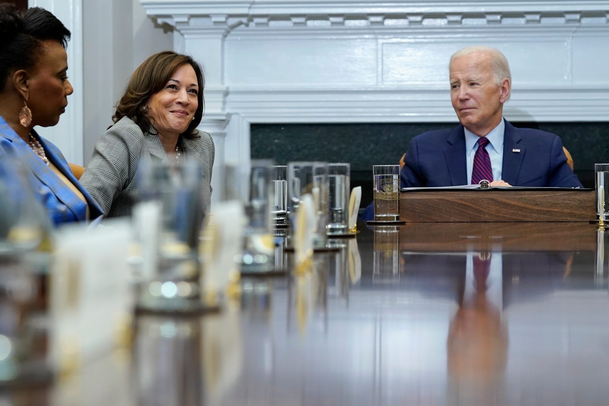 President Joe Biden during a meeting with his cabinet.