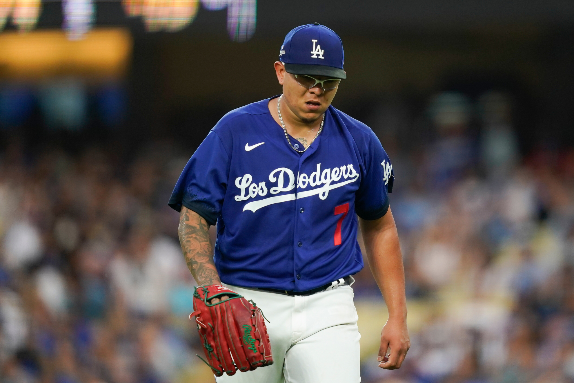 Julio Urias placed on administrative leave while MLB investigates second  domestic violence incident