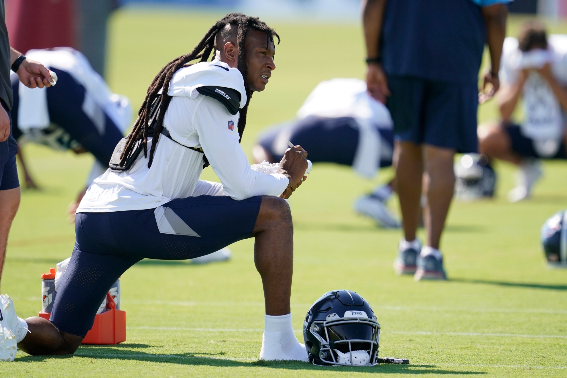 DeAndre Hopkins training with the Tennessee Titans