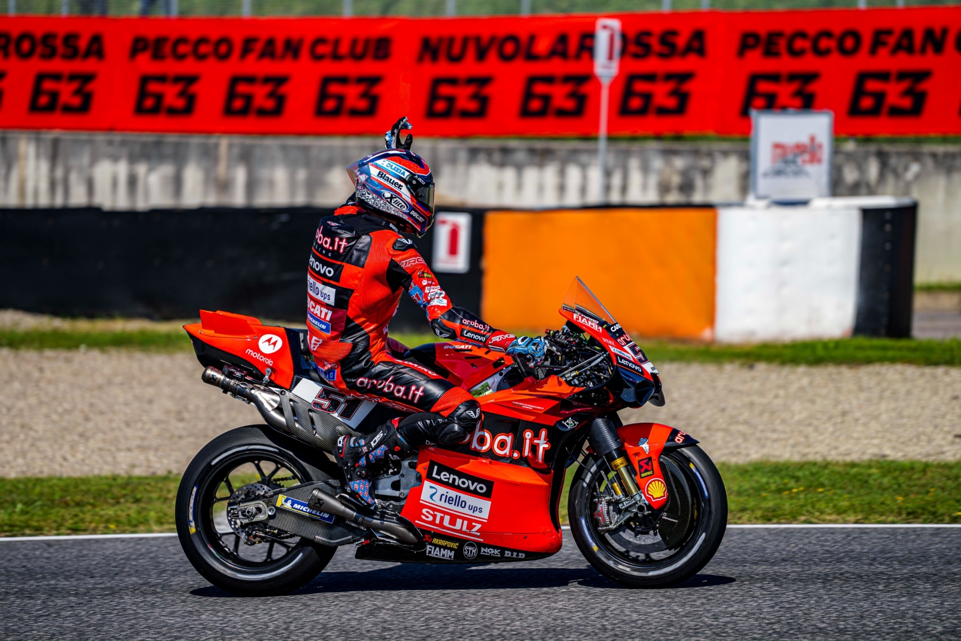 Michele Pirro, con la Ducati.