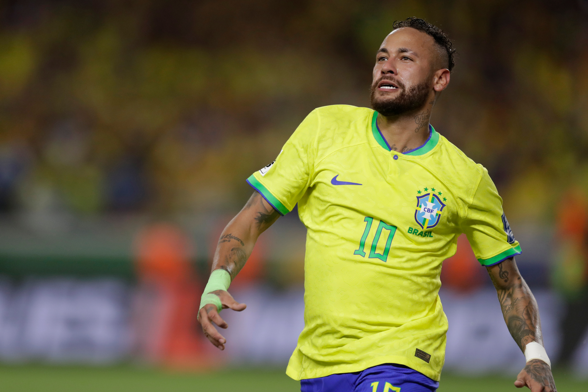Neymar celebra su gol ante Bolivia