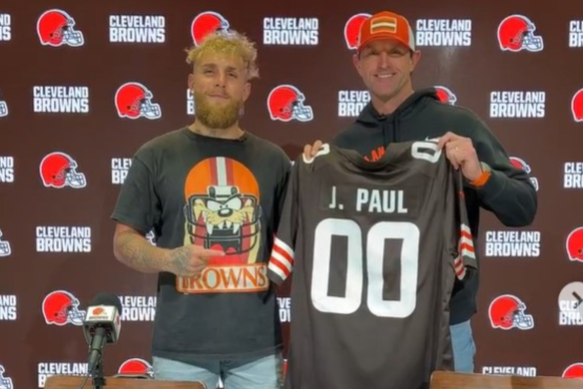 Jake Paul has been a lifelong Cleveland Browns fan