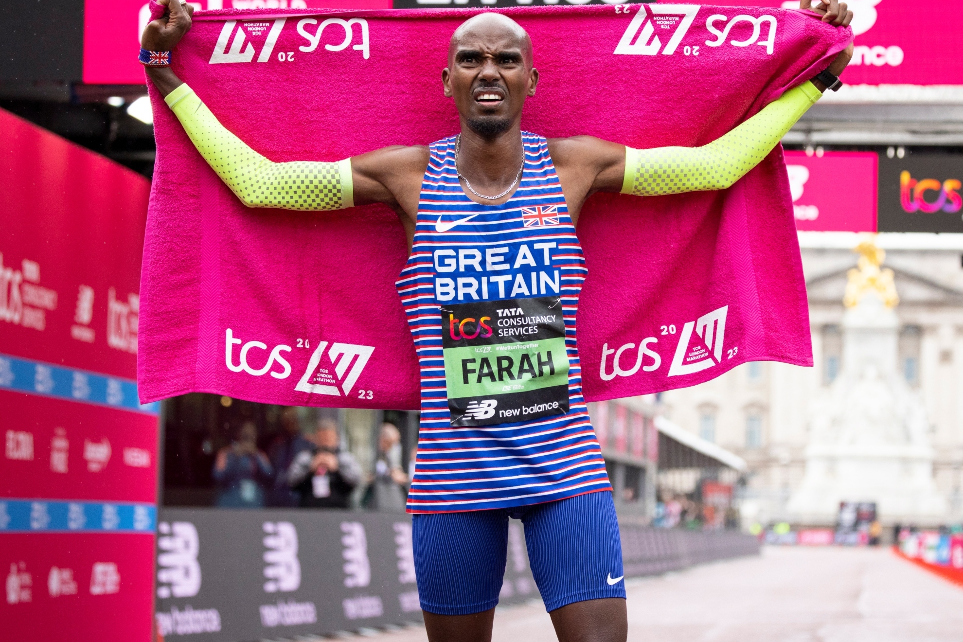 Mo Farah durante el último maratón del Londres.