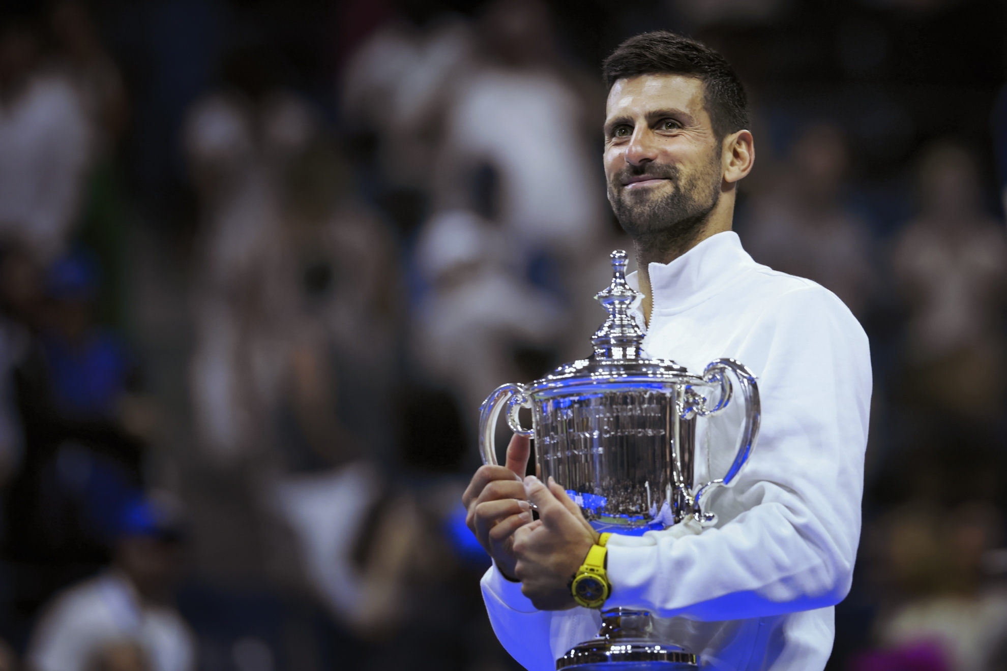 Djokovic, con el trofeo de campeón del US Open