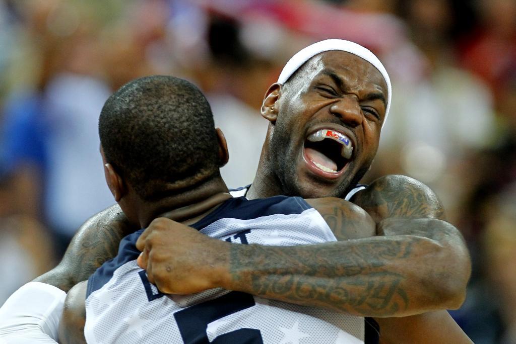 LeBron James and Kevin Durant in London 2012.