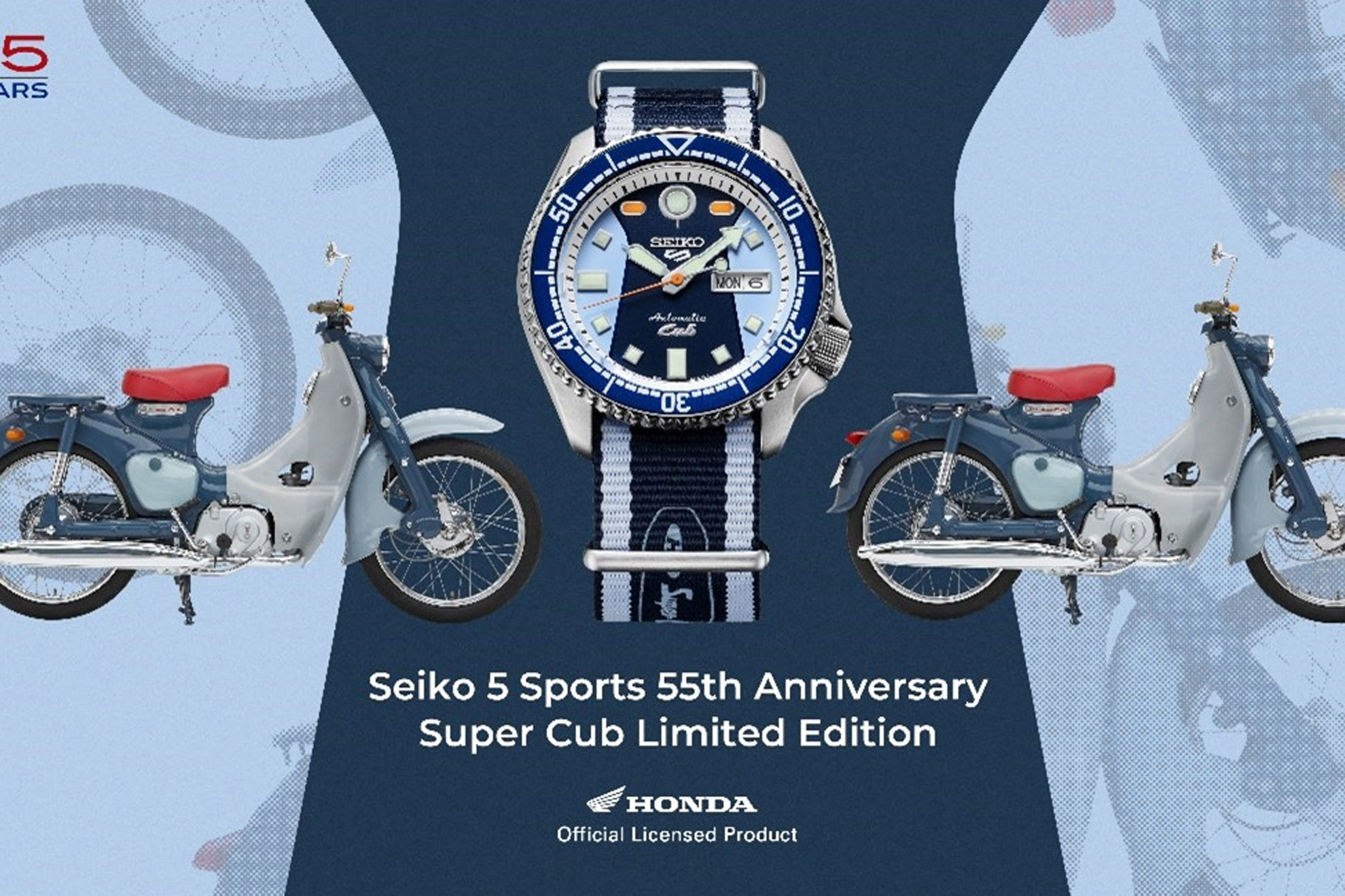 Seiko 5 Sports Super Cub Edición Limitada: descubre  el nuevo reloj de Seiko para los amantes del motor