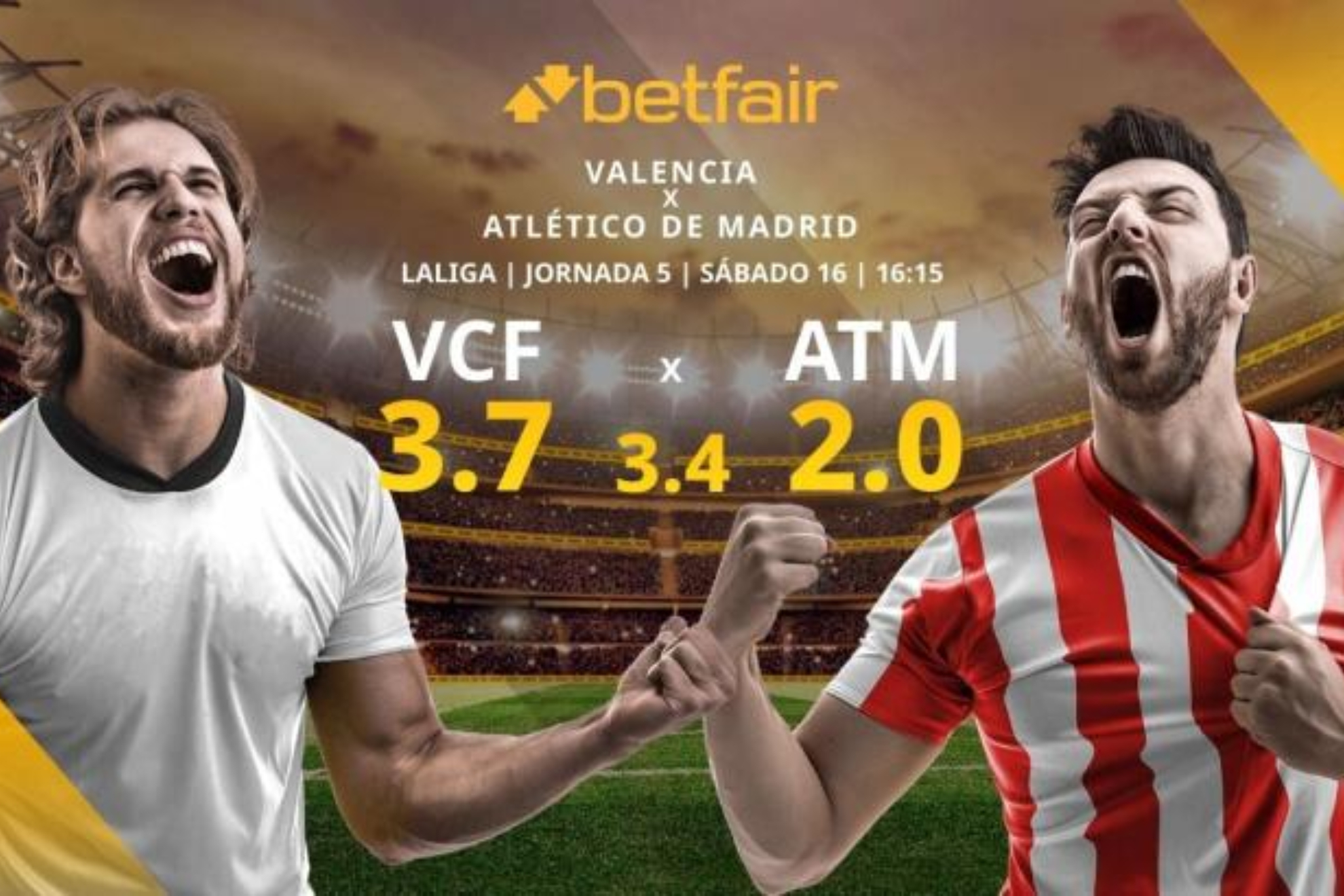 Valencia CF vs Atlético de Madrid: estadísticas y pronósticos