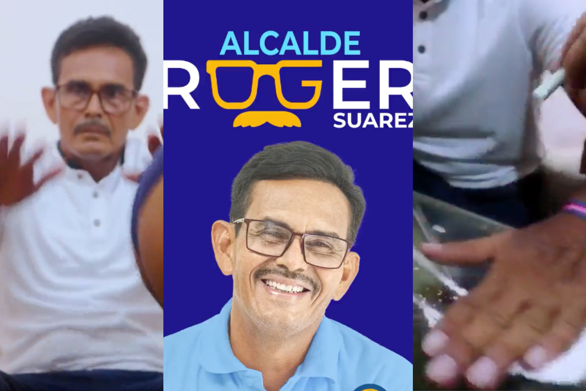 El candidato a alcalde, Roger Suárez, ha llamado la atención con su polémica campaña a base de videos provocadores.