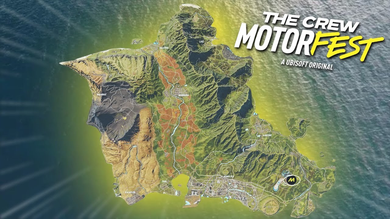 El mapa de The Crew Motorfest.