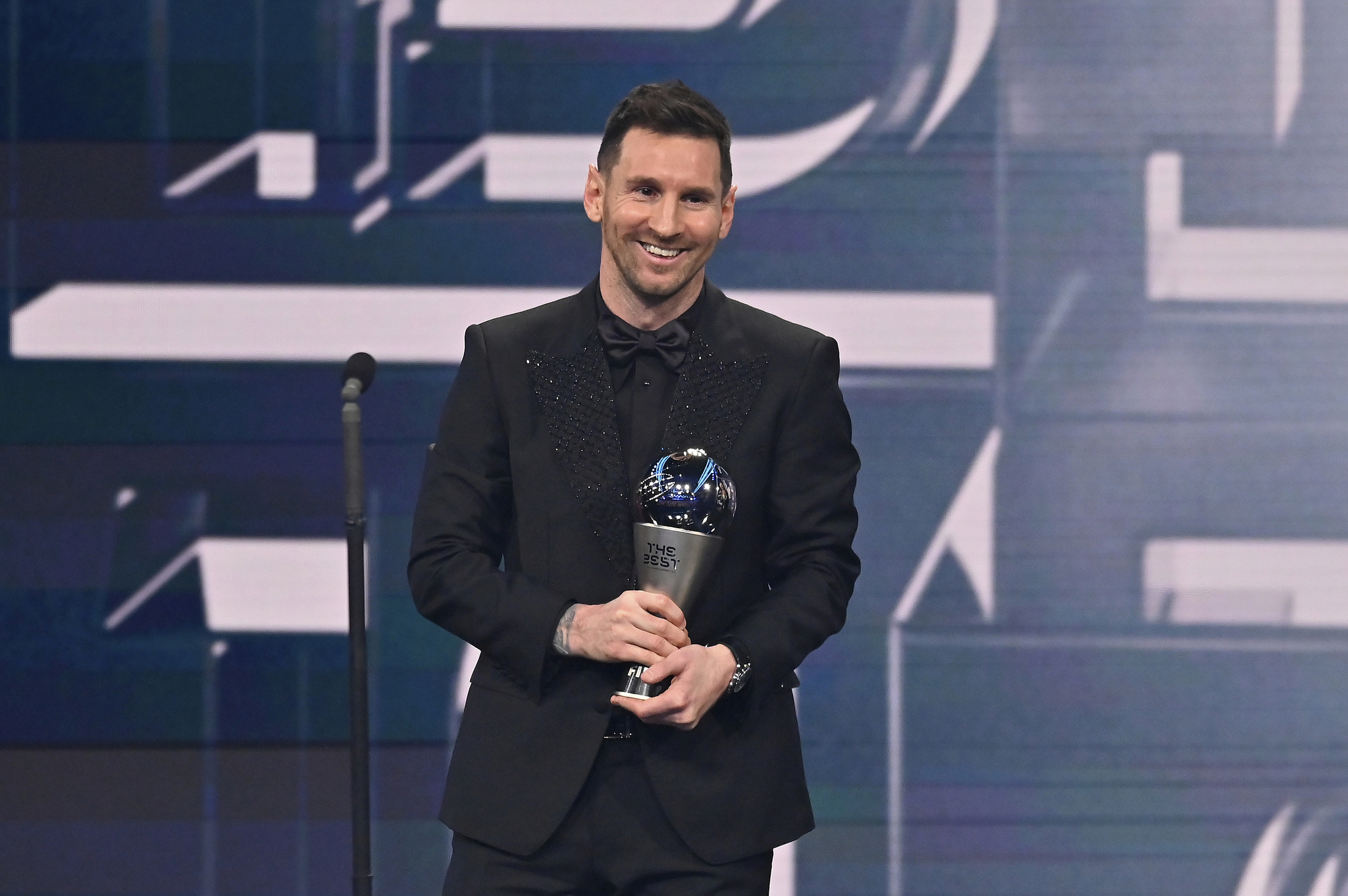Messi, con el premio The Best 2022