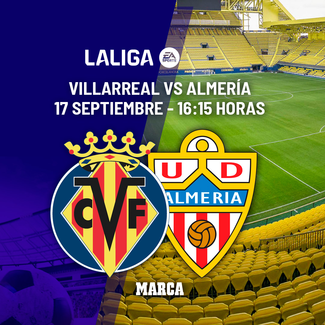 Villarreal - Almería: horario y dónde ver en TV hoy el partido de la jornada 5 de LaLiga EA Sports