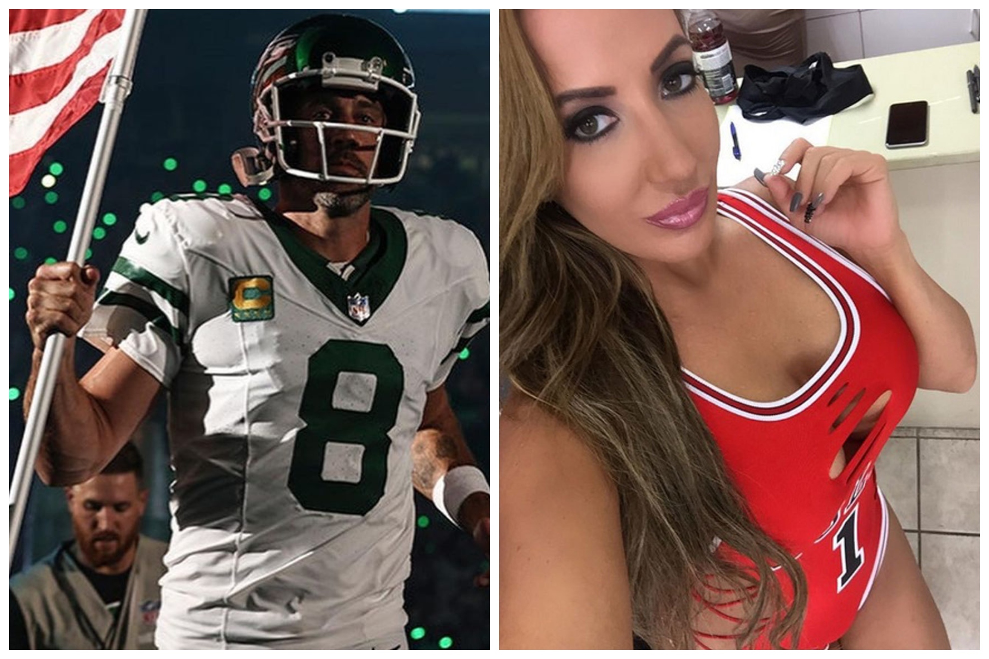 Aaron Rodgers and Richelle Ryan