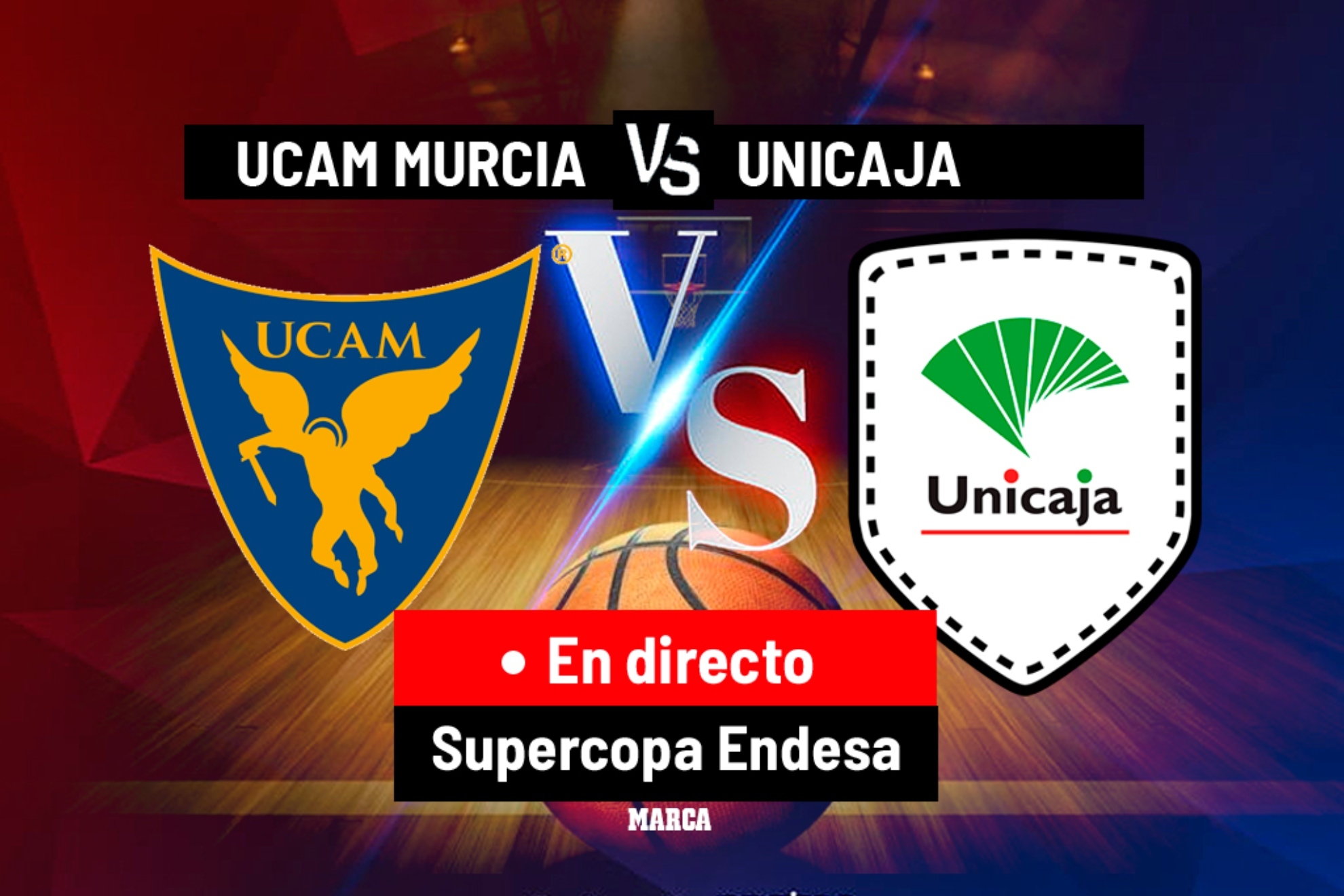 UCAM Murcia CB - Unicaja; resumen y resultado | Supercopa de baloncesto hoy en vivo