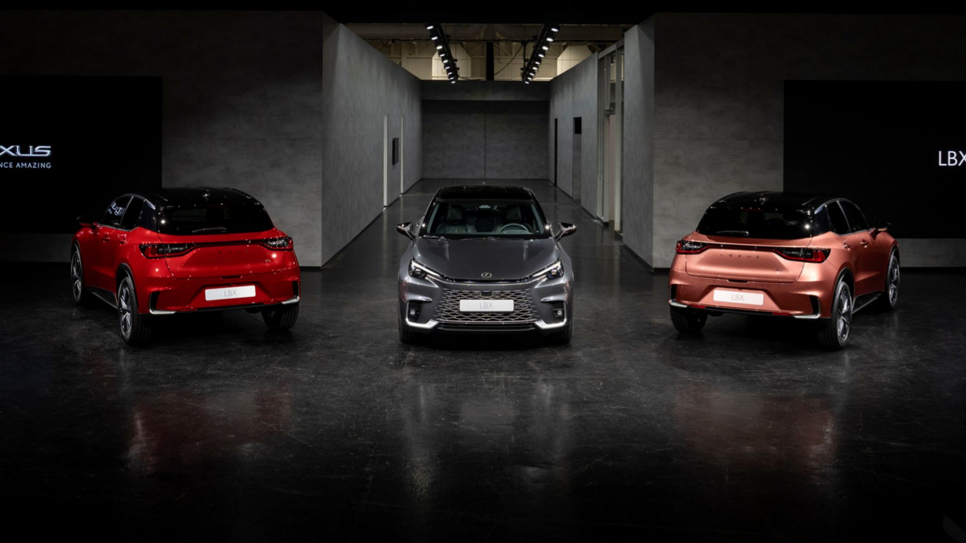 El Lexus LBX tiene tres estilos diferentes que se plasman en su aspecto exterior.